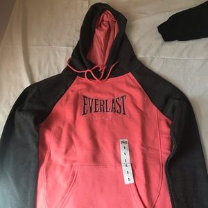 A pink Everlast hoodie